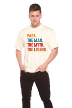 Load image into Gallery viewer, Papa, the Man, the Myth, the Legend Men's Bamboo Viscose/Organic Cotton Short Sleeve Graphic T-Shirt
