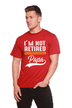 Load image into Gallery viewer, I'm not Retired Men's Bamboo Viscose/Organic Cotton Short Sleeve Graphic T-Shirt
