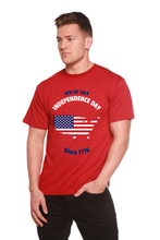 Load image into Gallery viewer, 4th of July Men's Bamboo Viscose/Organic Cotton Short Sleeve Graphic T-Shirt
