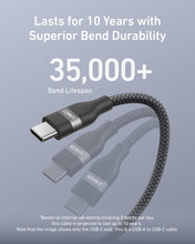 将图片加载到图库查看器，Anker USB-A to USB-C Cable (3 ft/6 ft, Upcycled-Braided)
