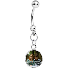 将图片加载到图库查看器，Custom Dangle Full Color Photo Belly Ring

