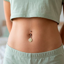 Load image into Gallery viewer, Custom Glow in the Dark Personalized Name Dangle Belly Ring
