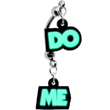 将图片加载到图库查看器，Do Me Glow in the Dark Dangle Double Mount Belly Ring
