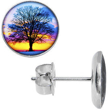 将图片加载到图库查看器，Sunset Tree Stud Earrings
