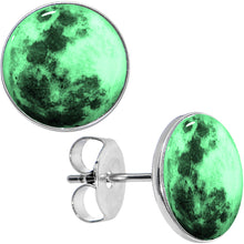 Load image into Gallery viewer, Moon Glow in the Dark Stud Earrings
