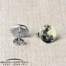 Load image into Gallery viewer, Moon Glow in the Dark Stud Earrings
