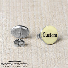 将图片加载到图库查看器，Custom Personalized Glow in the Dark Stud Earrings

