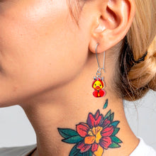 将图片加载到图库查看器，Hot Litle Devil Duck Dangle Earrings by Onyx O
