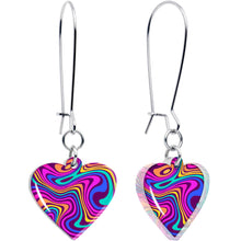 将图片加载到图库查看器，Swirling Heart Dangle Earrings by Onyx O
