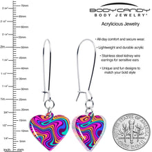将图片加载到图库查看器，Swirling Heart Dangle Earrings by Onyx O
