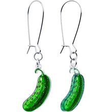 将图片加载到图库查看器，Acrylicious Funky Green Pickle Earrings by Onyx O
