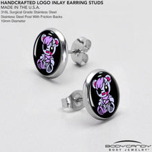 将图片加载到图库查看器，Attitude Teddy Bear Stud Earrings by Onyx O
