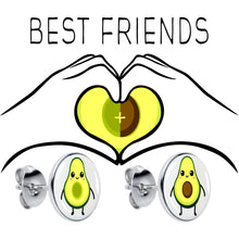 Load image into Gallery viewer, Avocado Oh Both Sides Stud Earrings by Onyx O
