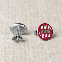 Load image into Gallery viewer, Bah Humbug Holiday Grouch Stud Earrings by Onyx O
