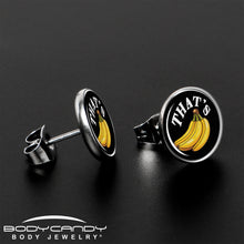 将图片加载到图库查看器，That is Bananas Stud Earrings by Onyx O
