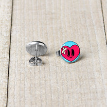 Load image into Gallery viewer, Heartbreak Bandaged Heart Stud Earrings by Onyx O
