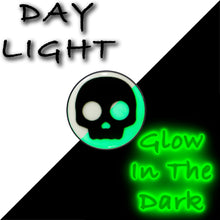 Load image into Gallery viewer, Simple Skull Glow in the Dark Stud Earrings by Onyx O
