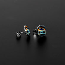将图片加载到图库查看器，Retro Boombox Stud Earrings by Onyx O
