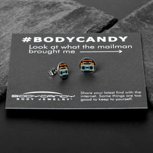 将图片加载到图库查看器，Retro Boombox Stud Earrings by Onyx O
