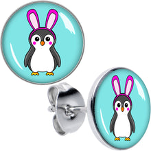 Load image into Gallery viewer, Bunny Penguin Stud Earrings by Onyx O
