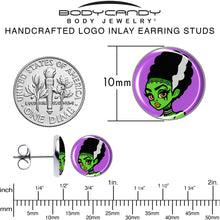 Load image into Gallery viewer, Bride of Frankenstein Stud Earrings by Onyx O
