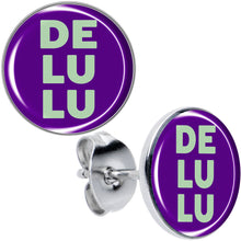 将图片加载到图库查看器，Word DELULU Stud Earrings by Onyx O
