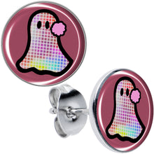 Load image into Gallery viewer, Disco Spirit Ghost Stud Earrings by Onyx O
