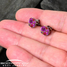 Load image into Gallery viewer, Blossom Creation Tropical Floral Flowers Stud Earrings by Onyx O
