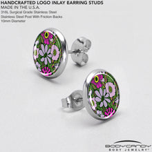 Load image into Gallery viewer, Blossom Creation Paradise of Pink Flowers Stud Earrings by Onyx O
