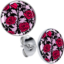 Load image into Gallery viewer, Blossom Creation Floral Love of Roses Stud Earrings by Onyx O
