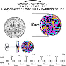 Load image into Gallery viewer, Funky Swirls Stud Earrings by Onyx O

