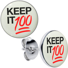 将图片加载到图库查看器，Keep it 100 Glow in the Dark Stud Earrings by Onyx O
