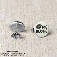 Load image into Gallery viewer, Leaf Me Alone Glow in the Dark Stud Earrings by Onyx O
