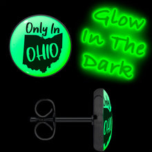 Load image into Gallery viewer, Only in Ohio Glow in the Dark Stud Earrings by Onyx O
