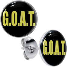 Load image into Gallery viewer, G.O.A.T. Stud Earrings by Onyx O
