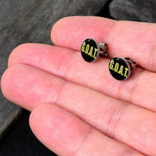 Load image into Gallery viewer, G.O.A.T. Stud Earrings by Onyx O
