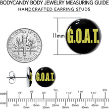 Load image into Gallery viewer, G.O.A.T. Stud Earrings by Onyx O
