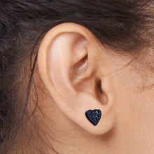 将图片加载到图库查看器，Glitter Heartbreaker Broken Heart Stud Earrings
