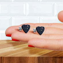 将图片加载到图库查看器，Glitter Heartbreaker Broken Heart Stud Earrings

