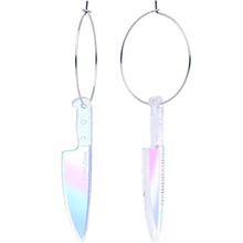 将图片加载到图库查看器，Acrylicious Knife Hoop Earrings
