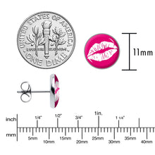 Load image into Gallery viewer, Red Hot Lips Stud Earrings by Onyx O
