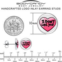 Load image into Gallery viewer, I Don't Like You Valentine Heart Stud Earrings

