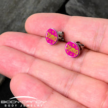 Load image into Gallery viewer, Pink JOMO Stud Earrings by Onyx O
