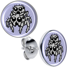 将图片加载到图库查看器，Leaping Leapfrog Spiders Stud Earrings by Onyx O
