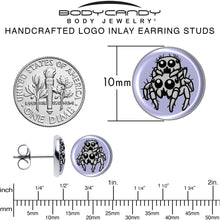 将图片加载到图库查看器，Leaping Leapfrog Spiders Stud Earrings by Onyx O
