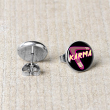 Load image into Gallery viewer, Karmic Boomerang Stud Earrings by Onyx O
