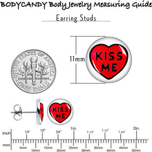 Load image into Gallery viewer, Kiss Me Candy Heart Stud Earrings by Onyx O
