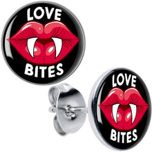 Load image into Gallery viewer, Valentine Love Bites Stud Earrings by Onyx O
