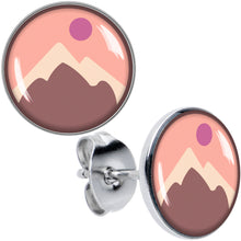 Load image into Gallery viewer, Mountain Sunrise Stud Earrings by Onyx O
