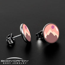 Load image into Gallery viewer, Mountain Sunrise Stud Earrings by Onyx O
